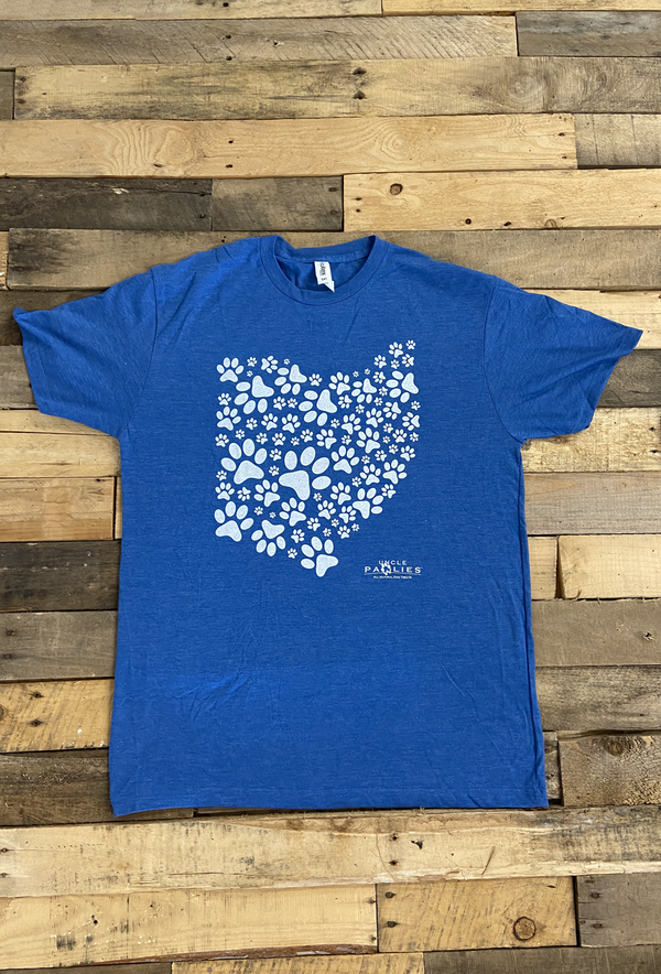 Paws Ohio short sleeve T-shirt - Heather Royal Blue