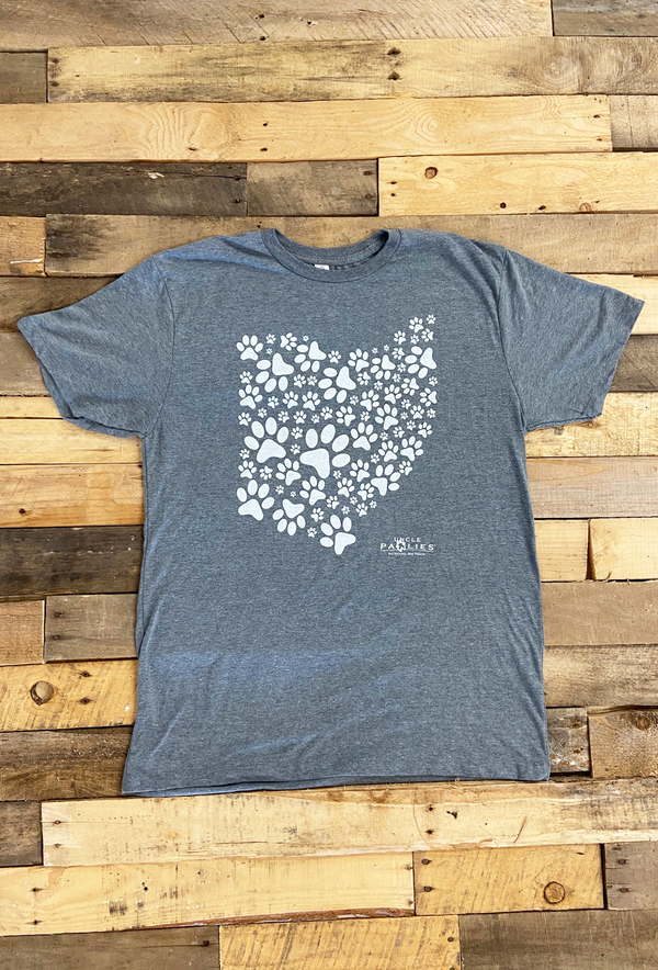 Paws Ohio short sleeve T-shirt - Heather Grey